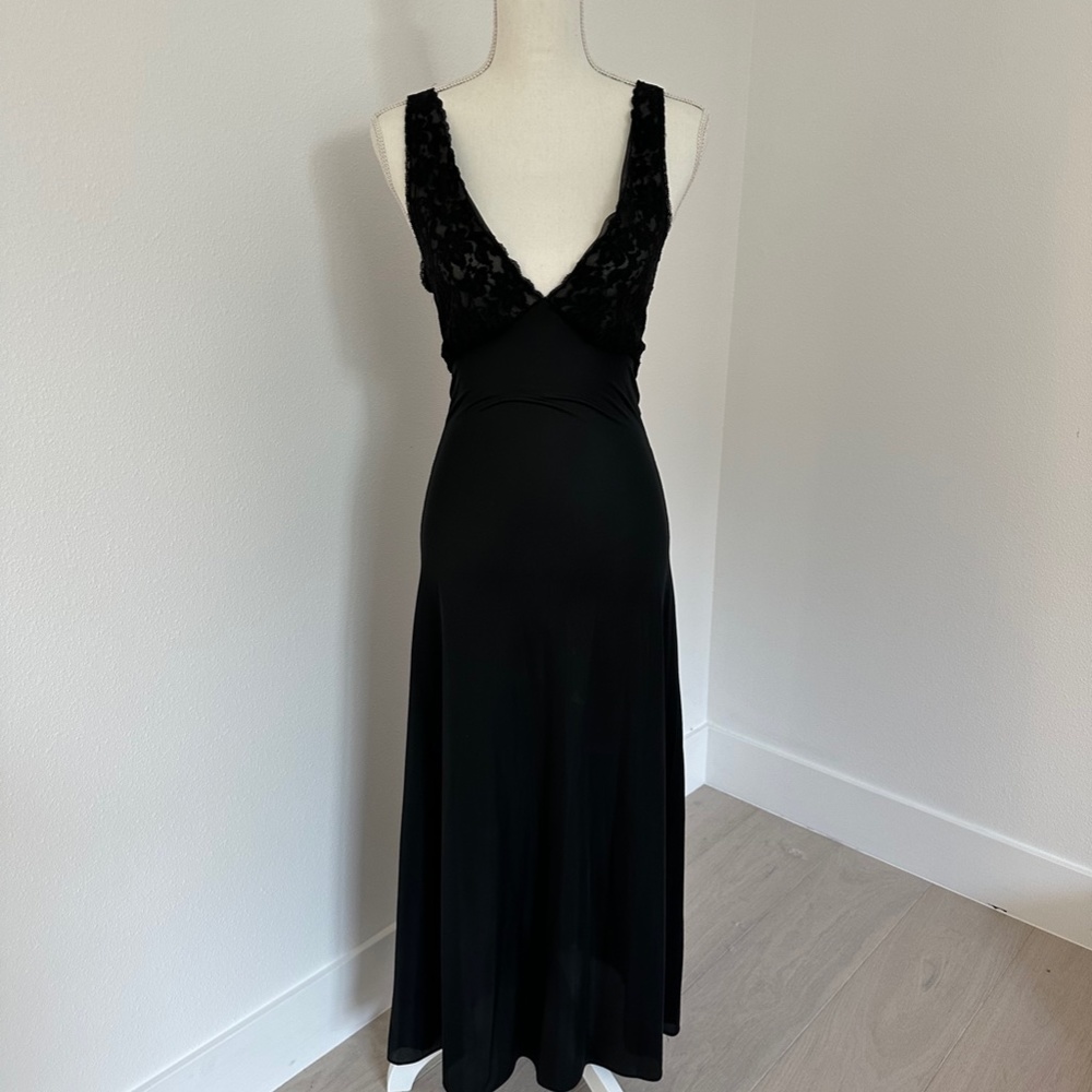 Vintage Gossard Artemis Nightgown in Romantic Black Lace